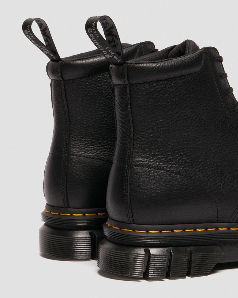 Dr Martens Rikard Lunar Læder Platform Støvler Herre Sort | DK 564XYU